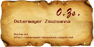 Ostermayer Zsuzsanna névjegykártya